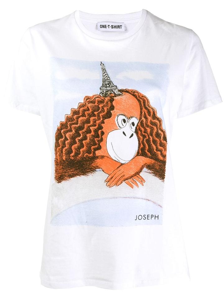Joseph Monkey Print T-shirt - White