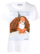 Joseph Monkey Print T-shirt - White