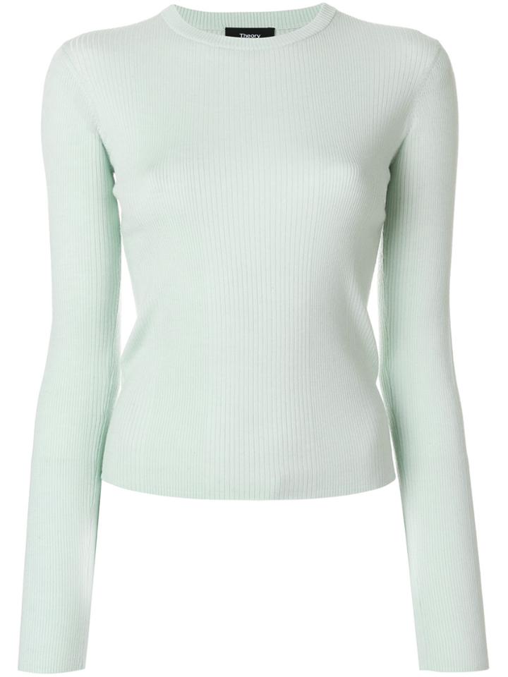 Theory Crew Neck Sweater - Green