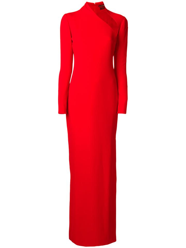 Tom Ford Cut-out Detail Gown - Red