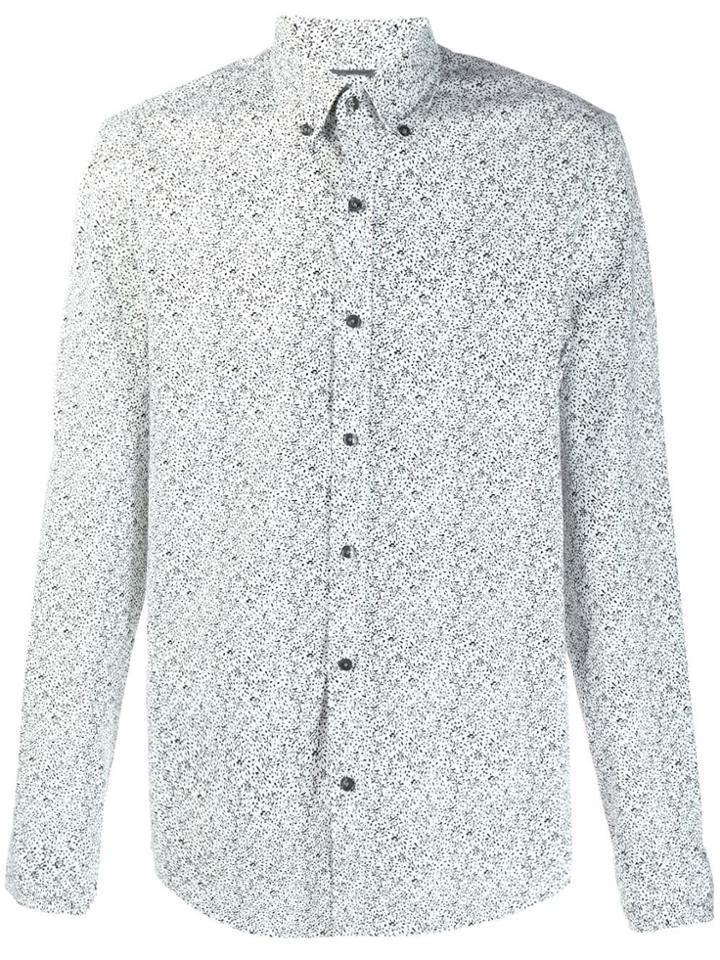 Michael Michael Kors Floral Print Button Down Shirt - White