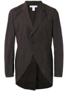 Comme Des Garçons Shirt Pinstripe Jacket, Men's, Size: Large, Grey, Cotton
