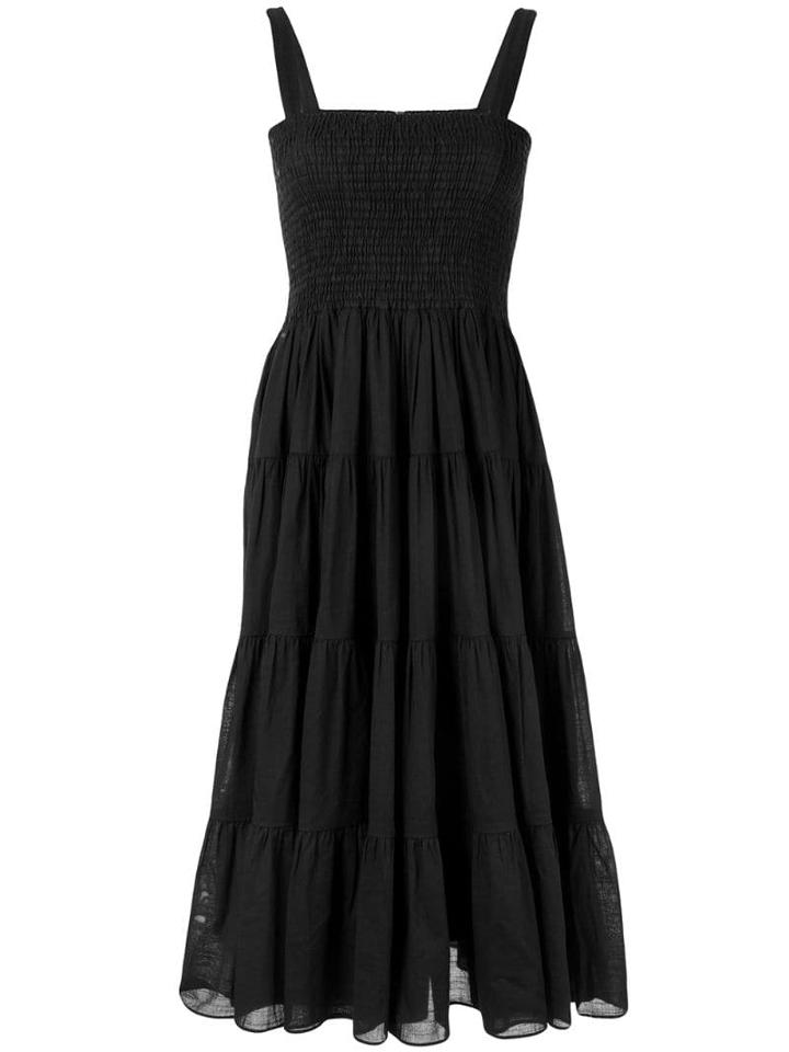 Aje Flared Ruched Dress - Black