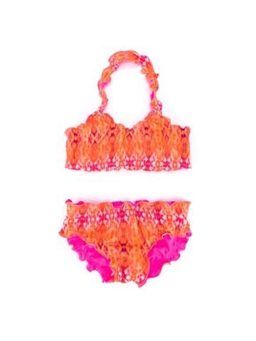 Heidi Klein Kids 'clara' Reversible Bikini, Girl's, Size: 6 Yrs, Yellow/orange