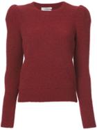 Co Puff Shoulder Sweater - Red