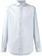 Loro Piana Alain Striped Shirt, Men's, Size: Xl, White, Silk/cotton