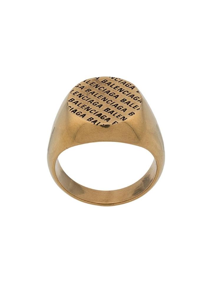 Balenciaga Precious Logo Ring - Gold