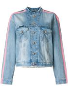 Philipp Plein Tiger Embroidered Denim Jacket - Blue