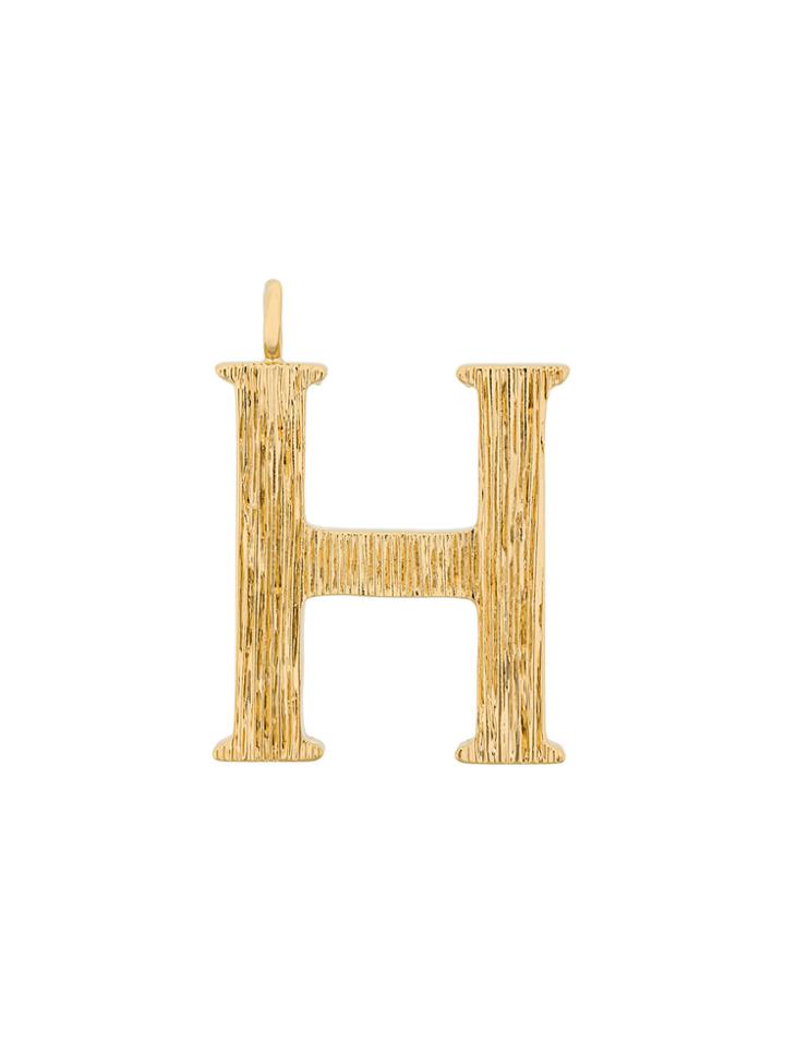 Chloé Long H Pendant Necklace - Metallic