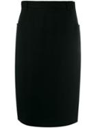 Ballantyne Vintage 1990's Straight Tailored Skirt - Black