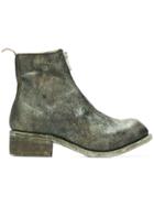 Guidi Front-zip Ankle Boots - Green