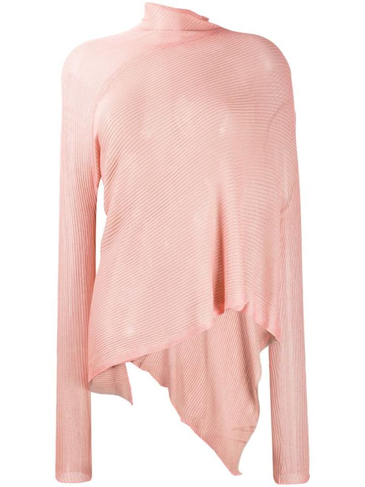 Marques'almeida Draped Asymmetric Sweater - Pink