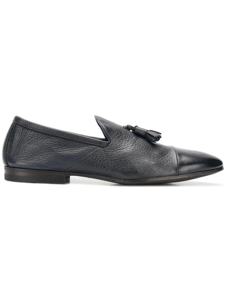 Henderson Baracco Woven Tassel Loafers - Blue