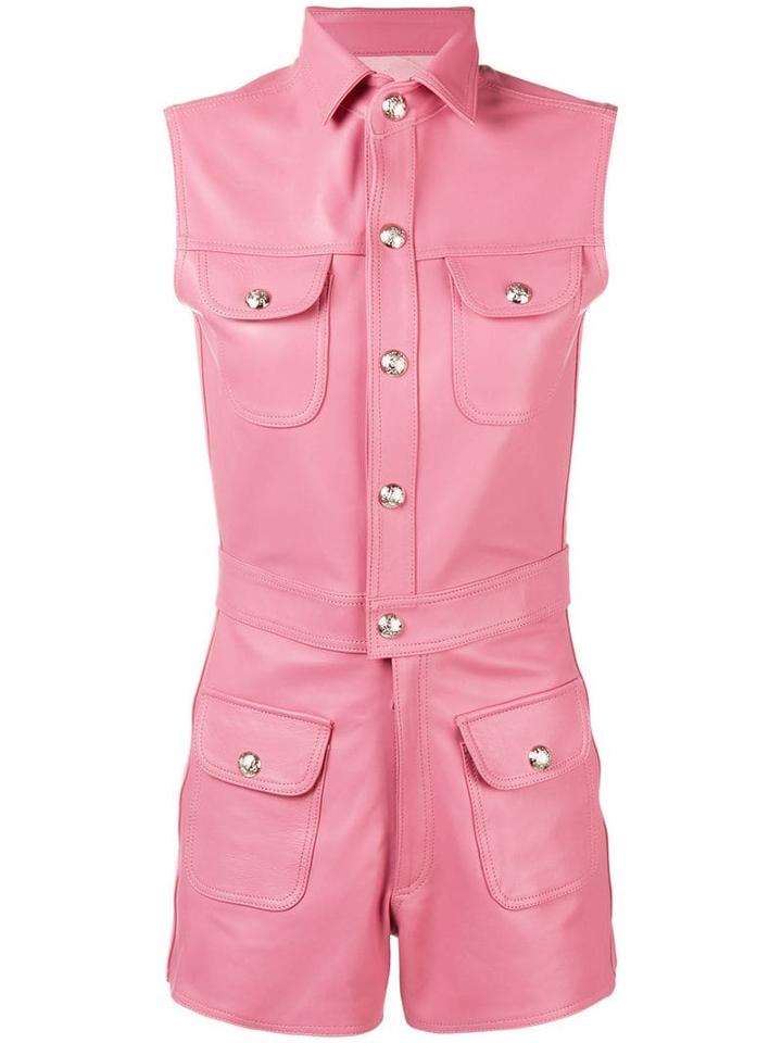 Manokhi Fitted Biker Playsuit - Pink