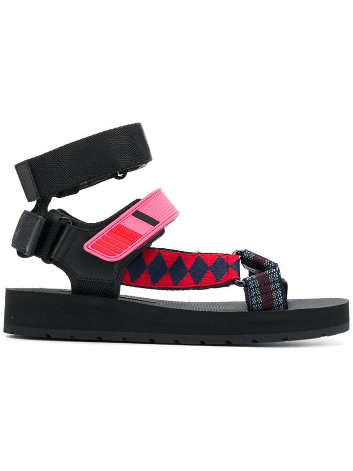 Prada Patterned Sandals - Multicolour