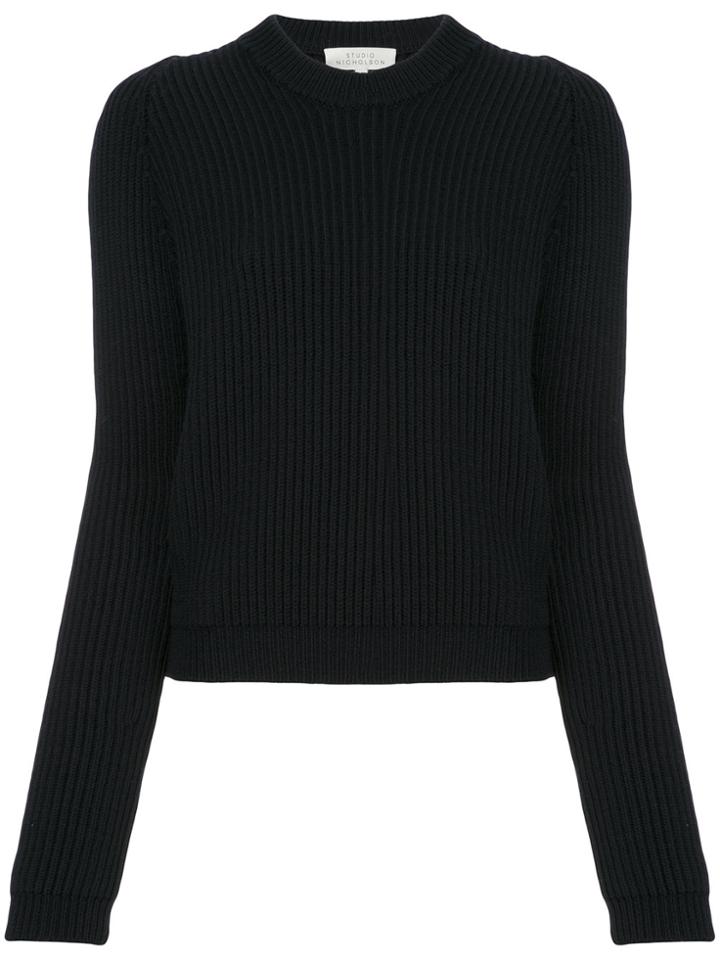 Studio Nicholson Crew Neck Jumper - Blue