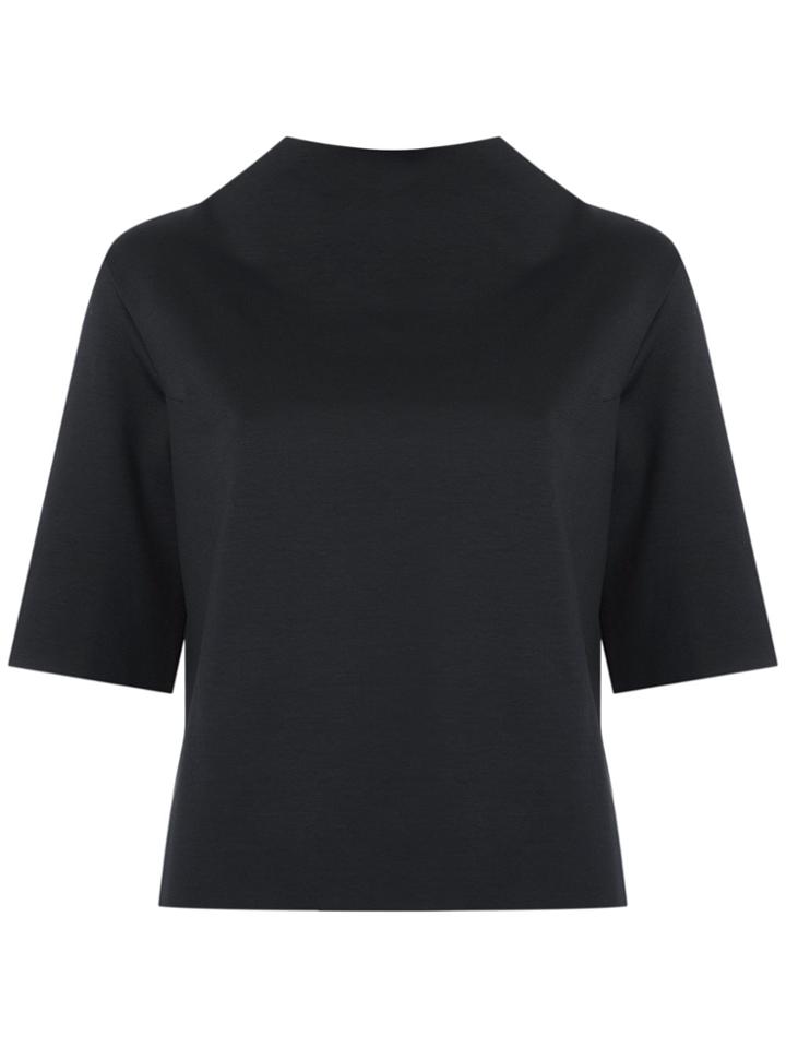 Martha Medeiros Funnel Neck Top - Black