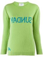 Alberta Ferretti Sunday Intarsia Jumper - Green