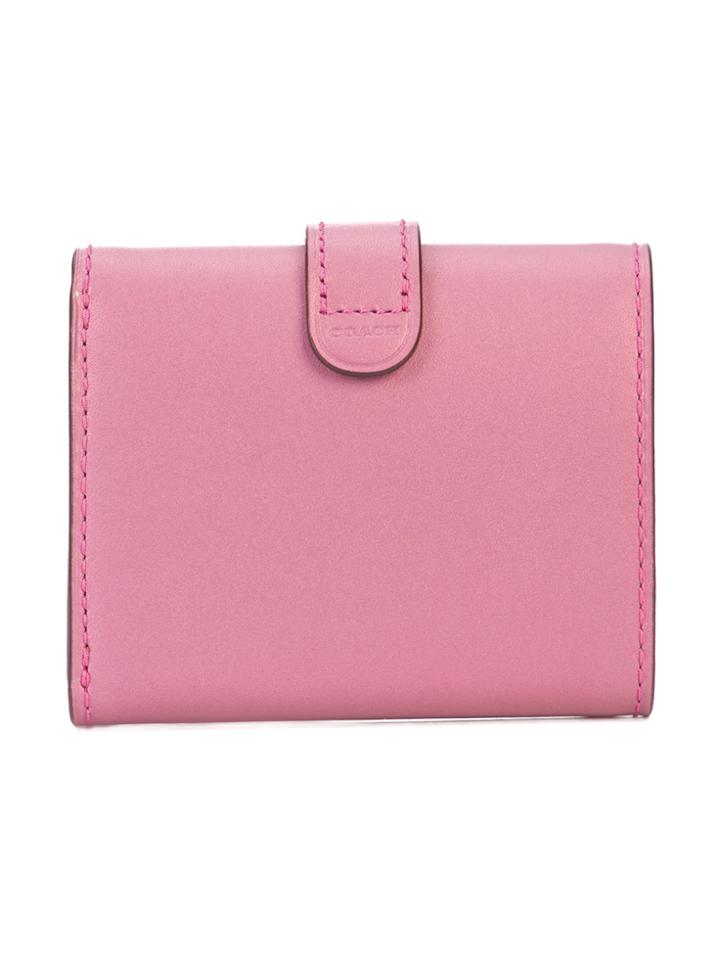 Coach Small Trifold Wallet - Pink & Purple