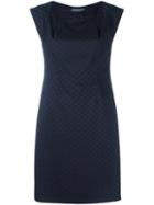 Cotélac Jacquard Fitted Dress, Women's, Size: 1, Blue, Cotton/polyester/spandex/elastane