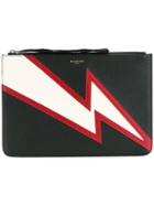 Givenchy Lightning Bolt Clutch - Black