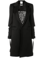 Each X Other Lace-up Detail Coat - Black