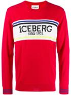 Iceberg Logo Sweater - Red