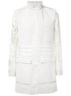 Rick Owens Ribbed 'field Fancy' Jacket, Men's, Size: 52, White, Cotton/polyester