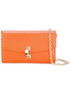 Dolce & Gabbana - Dolce Shoulder Bag - Women - Leather - One Size, Women's, Yellow/orange, Leather