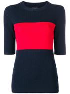 Calvin Klein Contrast Panel Sweater - Blue