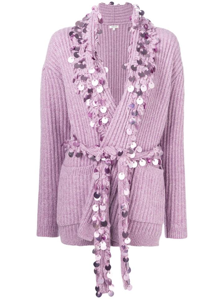Manoush Penny Sequin Cardigan - Pink