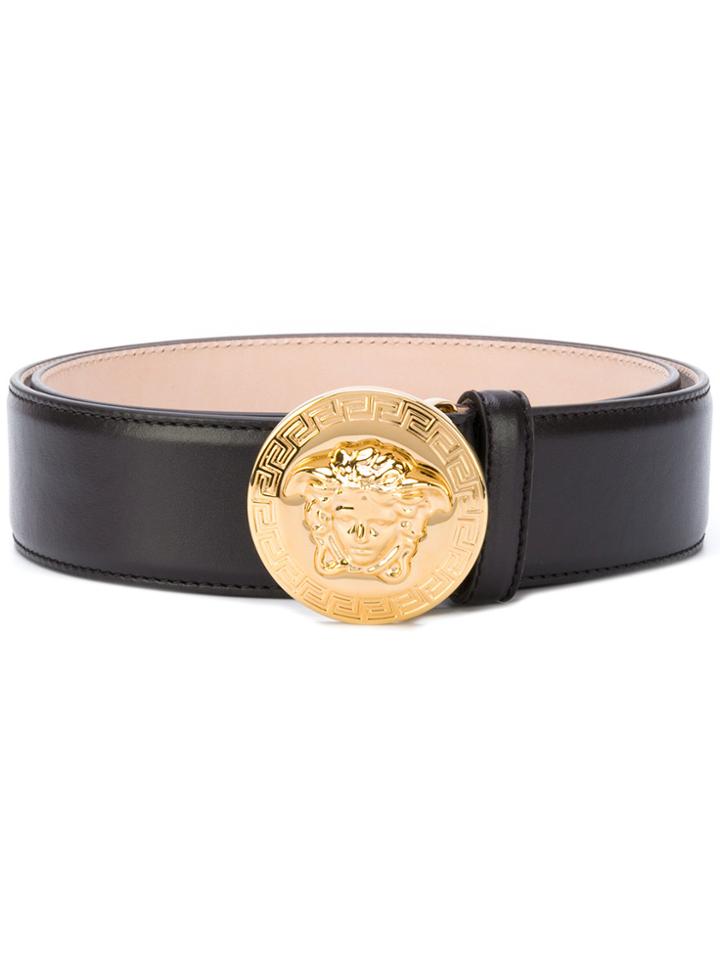 Versace Medusa Logo Belt - Brown
