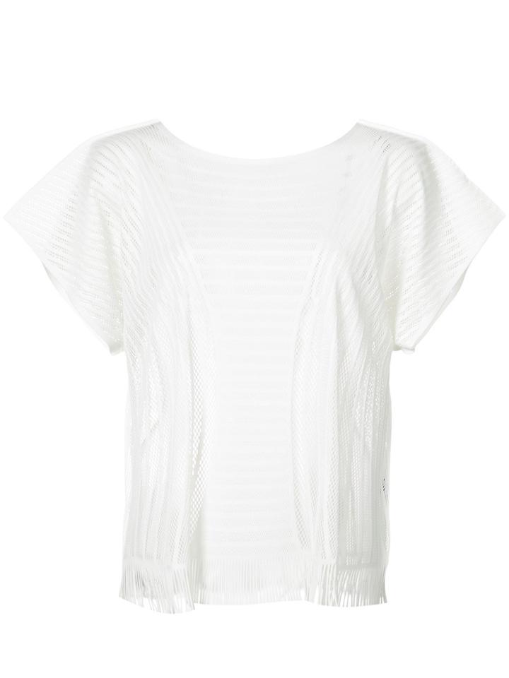 Pleats Please By Issey Miyake A-poc Motion Blouse - White