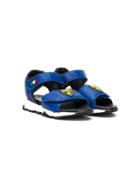 Bumper Teen Lamborghini Touch Strap Sandals - Blue