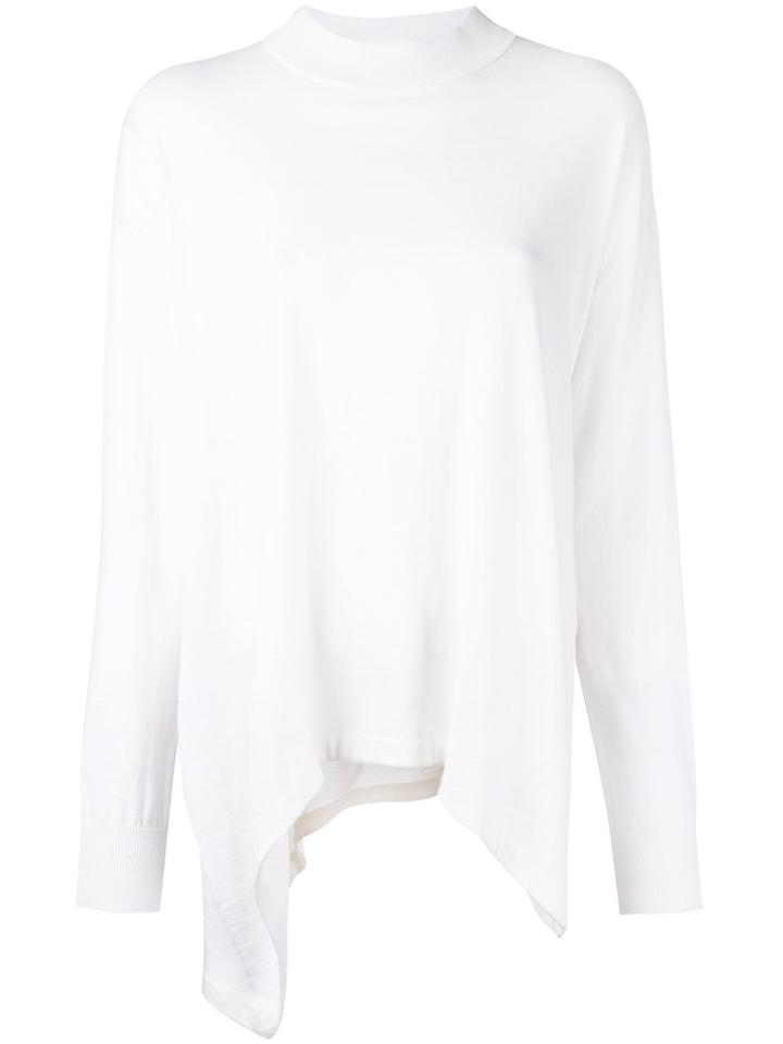 Enföld - Asymmetric Sweatshirt - Women - Cotton - 38, White, Cotton