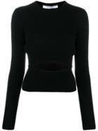 Givenchy Cut-out Detail Knitted Sweater - Black