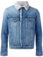 Saint Laurent Denim Sherpa Jacket, Men's, Size: Xl, Blue, Cotton/linen/flax/polyester/viscose