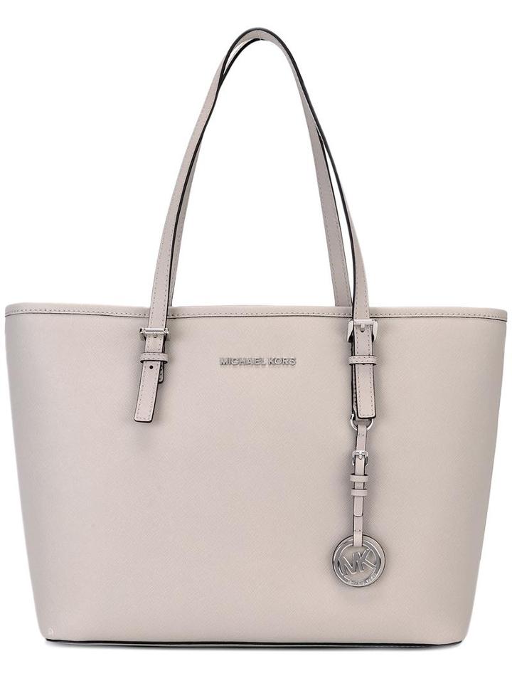 Michael Michael Kors Jet Set Travel Tote, Women's, Grey, Leather/polyester/metal