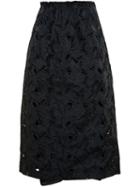 N.21 Black Macrame Midi Skirt