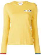 Chinti & Parker Cashmere Hello Kitty Patch Sweater - Yellow