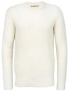 Nuur - Crew Neck Jumper - Men - Nylon/mohair/wool - 48, White, Nylon/mohair/wool