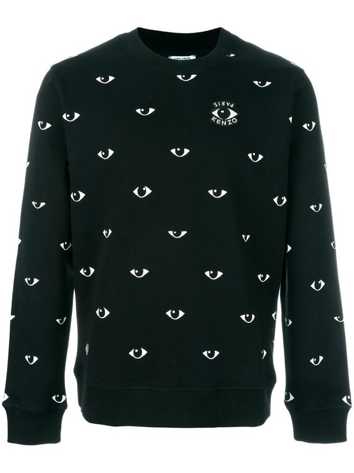 Kenzo Eyes Sweatshirt, Men's, Size: Xl, Black, Cotton