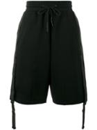 Y-3 Strap Shorts With Logo, Men's, Size: Small, Black, Cotton/polyester