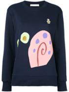 Peter Jensen - Snail Sweatshirt - Women - Cotton - M, Blue, Cotton