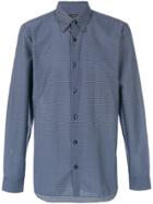 Z Zegna Triangle Micro Print Shirt - Blue