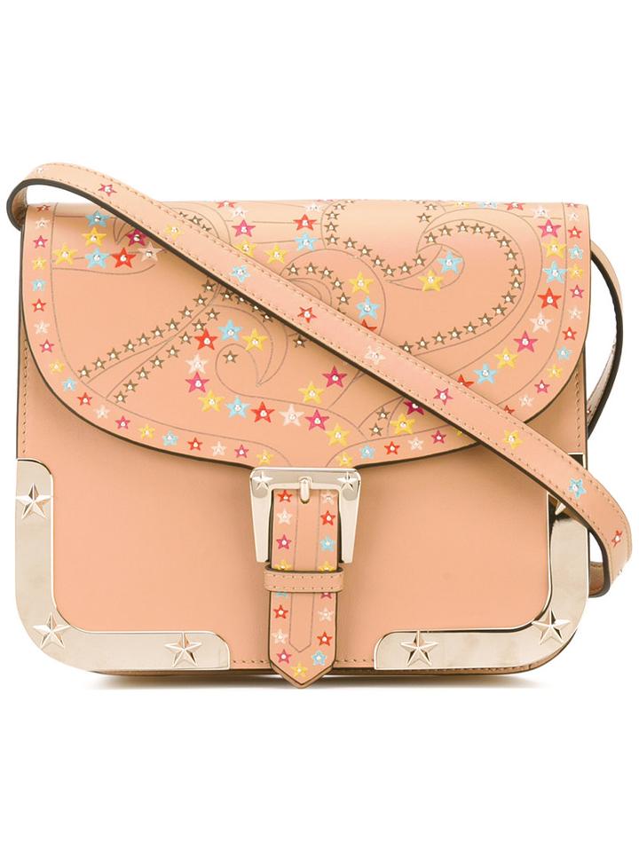 Red Valentino - Star Buckle Strap Bag - Women - Leather/metal - One Size, Nude/neutrals, Leather/metal