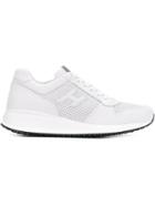 Hogan Perforated Sneakers, Men's, Size: 5.5, White, Leather/nylon/rubber