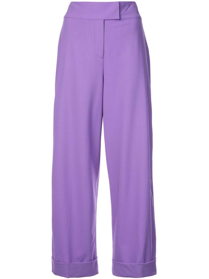 Dvf Diane Von Furstenberg High Waisted Trousers - Pink & Purple