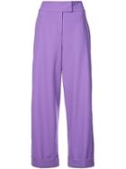 Dvf Diane Von Furstenberg High Waisted Trousers - Pink & Purple