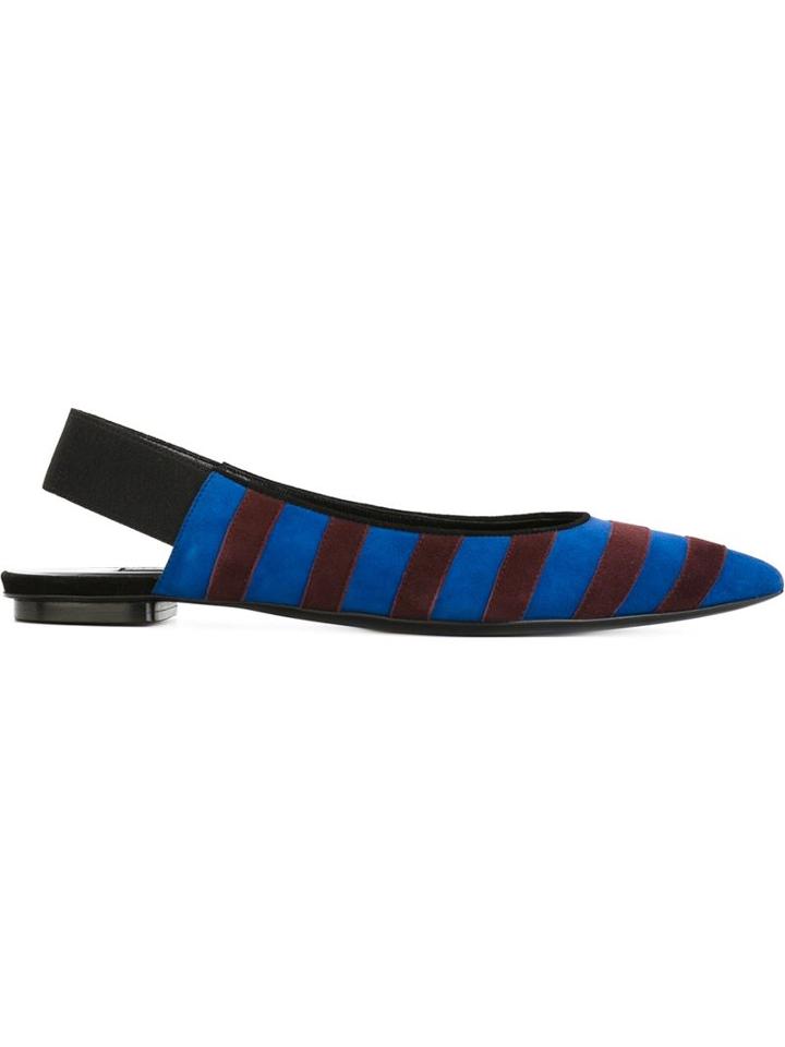 Philippe Model Striped Slingback Pumps